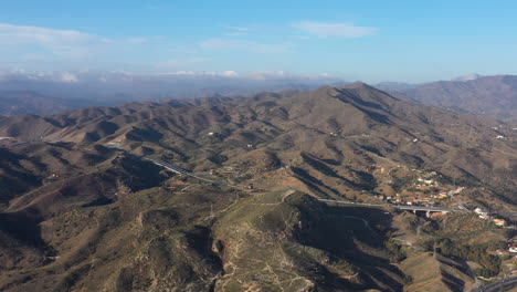 Luftaufnahme-Der-Berge-In-Spanien-Malaga-Sonniger-Tag